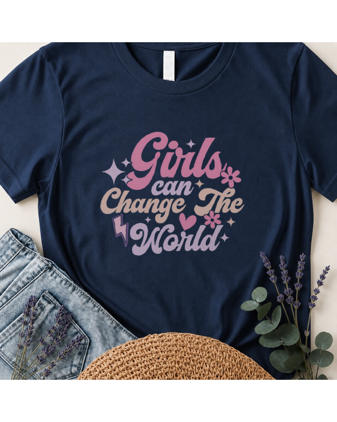 Girls Can Change The World Boho T-Shirt