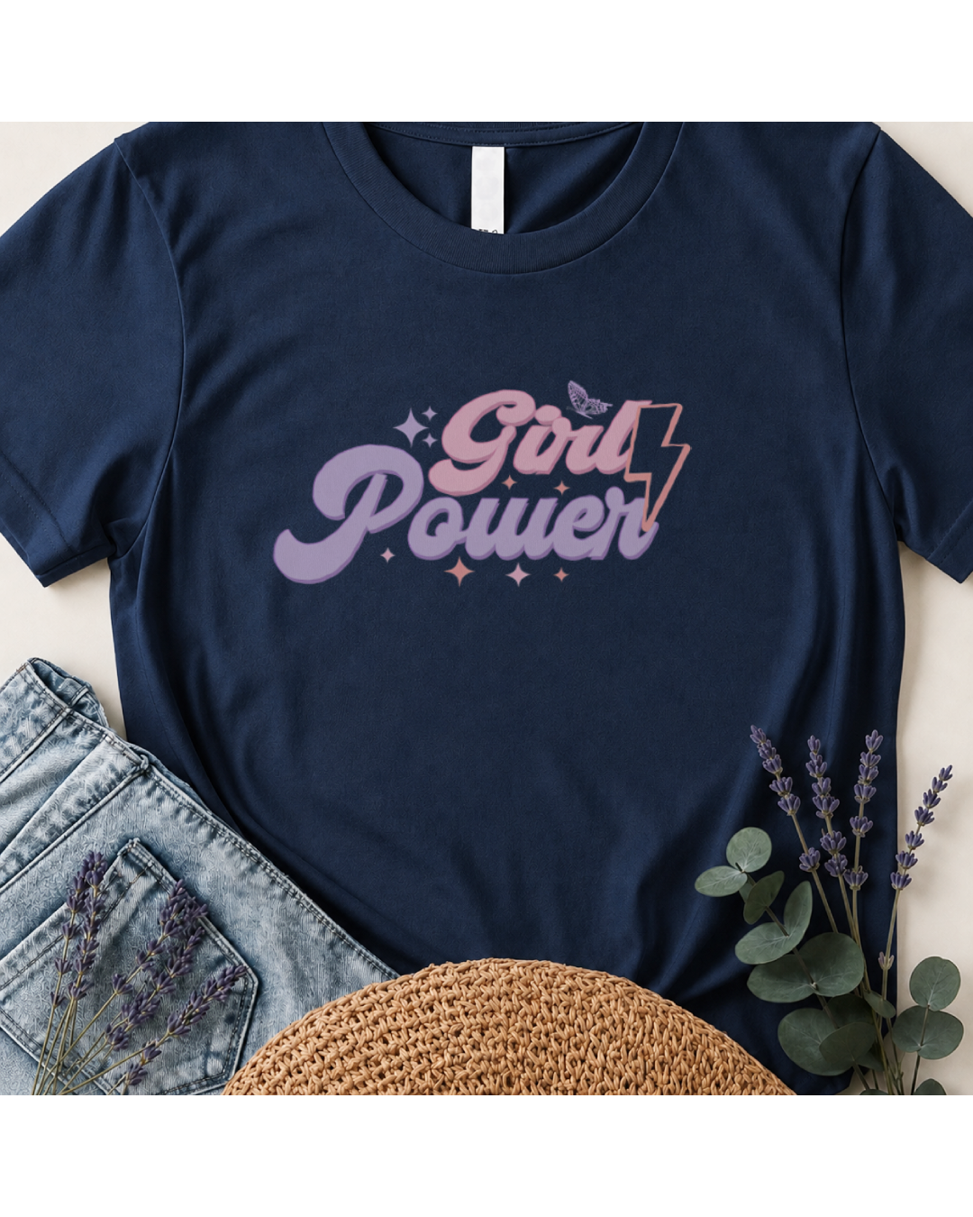 Girl Power Retro Boho Graphic T-Shirt