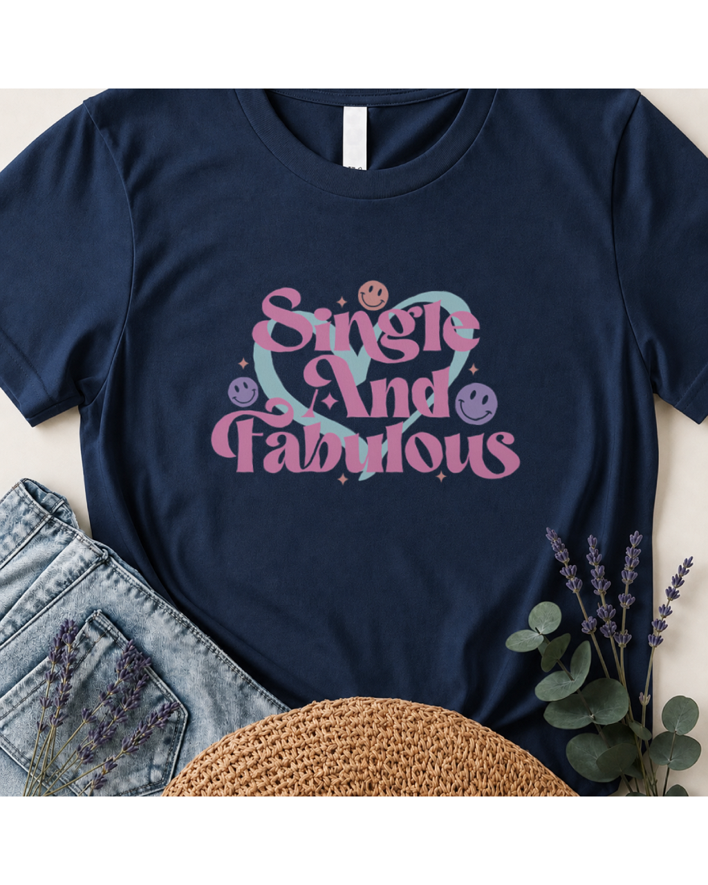 Single and Fabulous Retro Graphic T-Shirt
