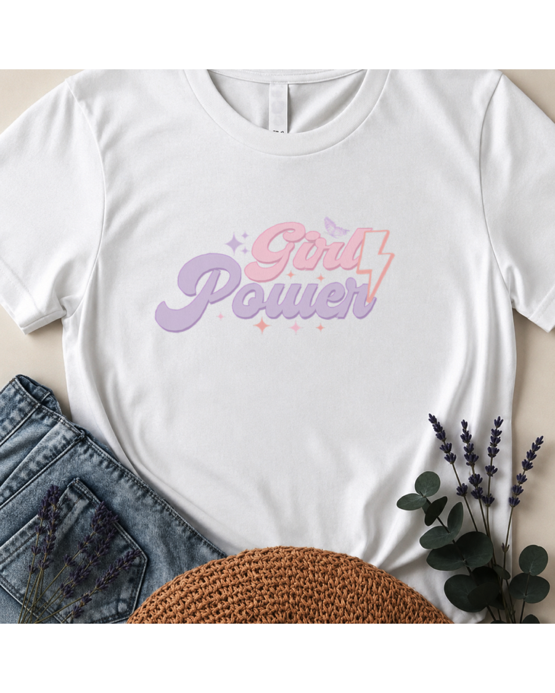 Girl Power Retro Boho Graphic T-Shirt