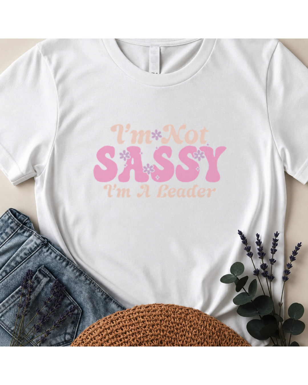 I'm Not Sassy I'm A Leader Retro Boho T-Shirt