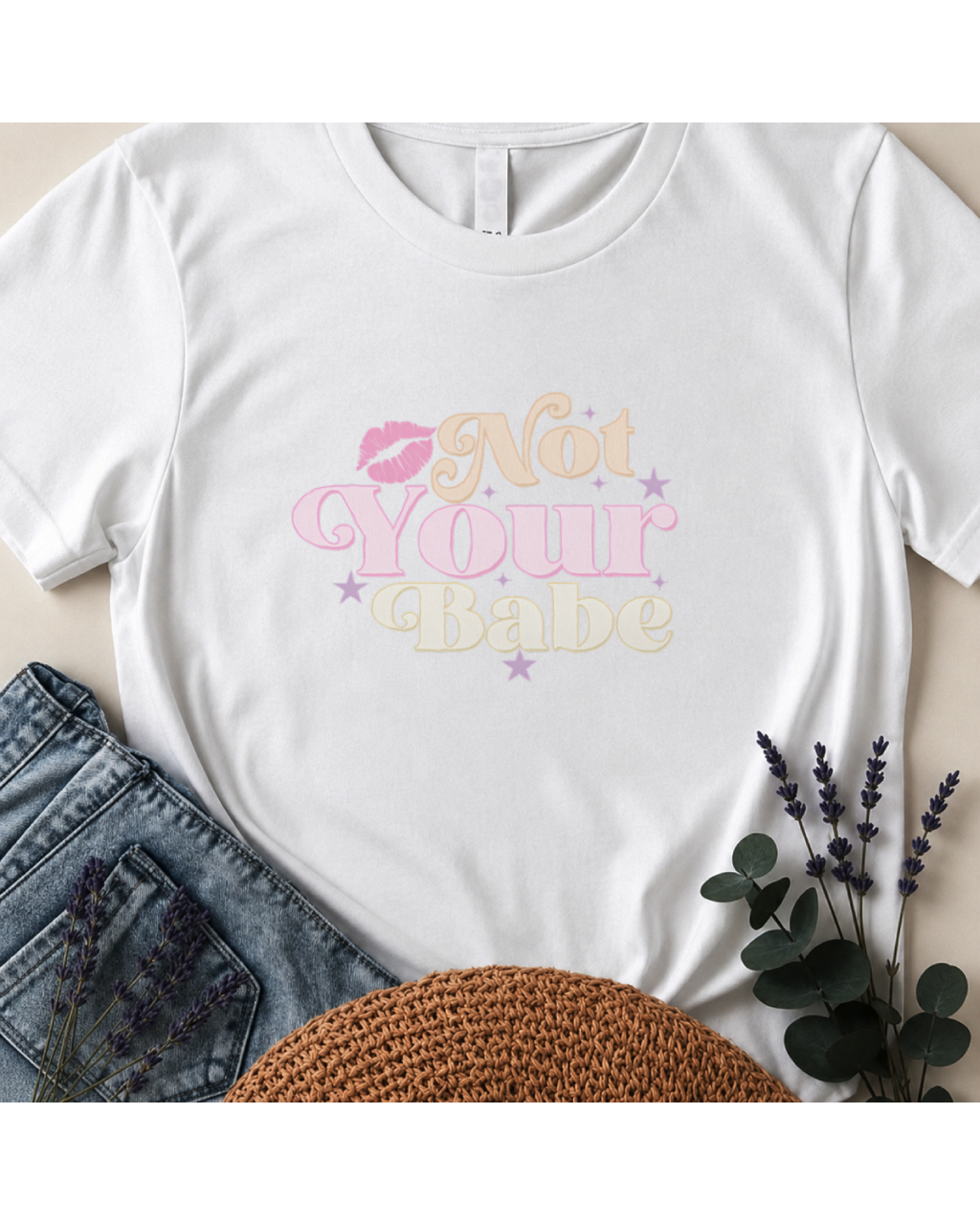 Not Your Babe Retro Graphic T-Shirt