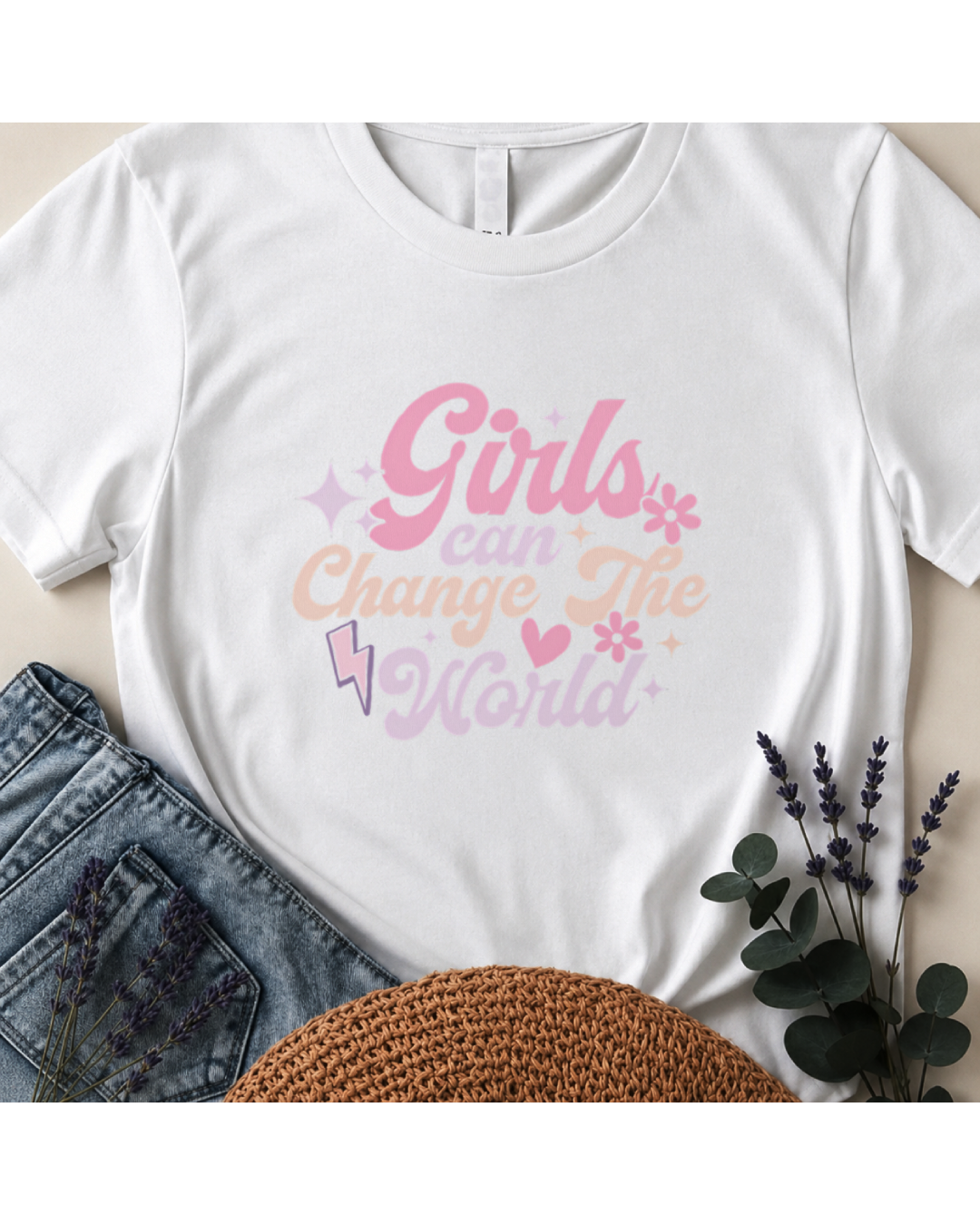 Girls Can Change The World Boho T-Shirt
